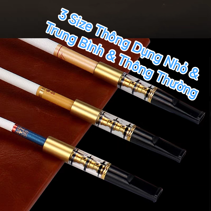 Bộ Đầu Lọc Thuốc Adous Đa Năng Dùng Được Cho Tất Cả Các Đầu Lớn &amp; Vùa &amp; Nhỏ . Có Hộp Đựng Tiện Lợi ,Tái Sử Dụng Nhiều Lần