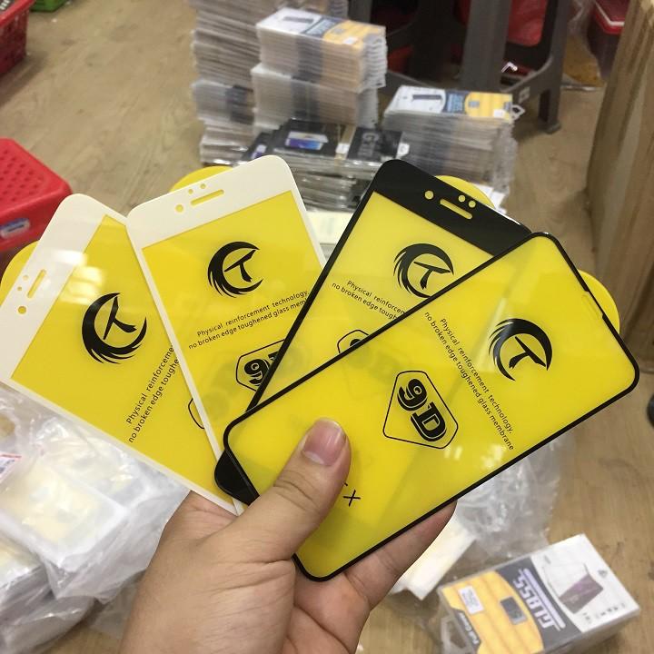 Kính cường lực iphone 9D full màn chống vân tay cho iphone 6/6s/6plus/7/7s/7plus/8/8plus