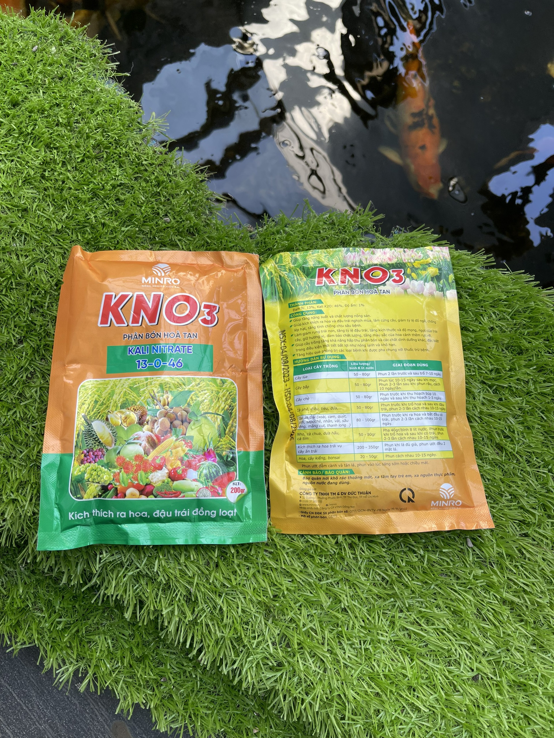 Phân bón Kali 13-0-46 gói 200gr kích ra hoa - đậu trái