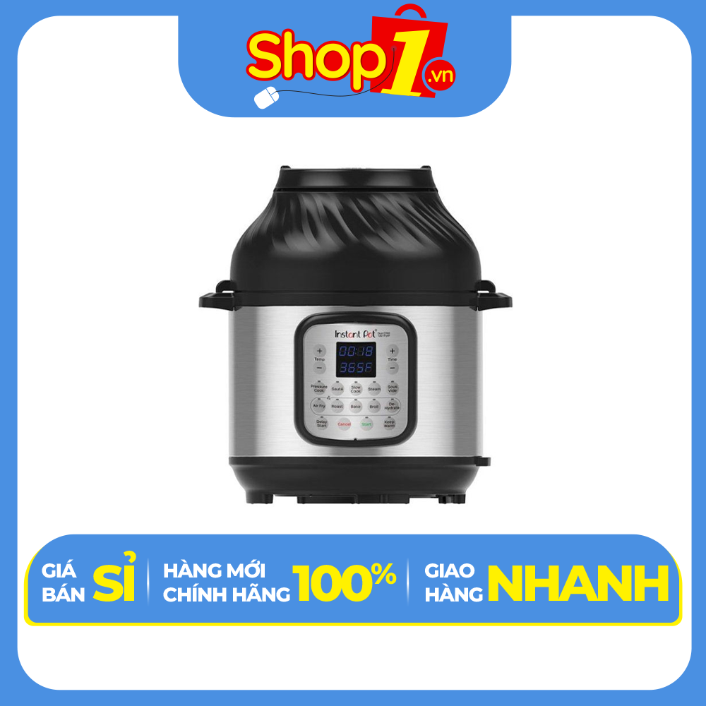 Nồi áp suất có chức năng chiên không dầu Instant Pot 8 lít Duo Crisp AF 8 11 in 1 - Hàng chính hãng - Chỉ giao HCM