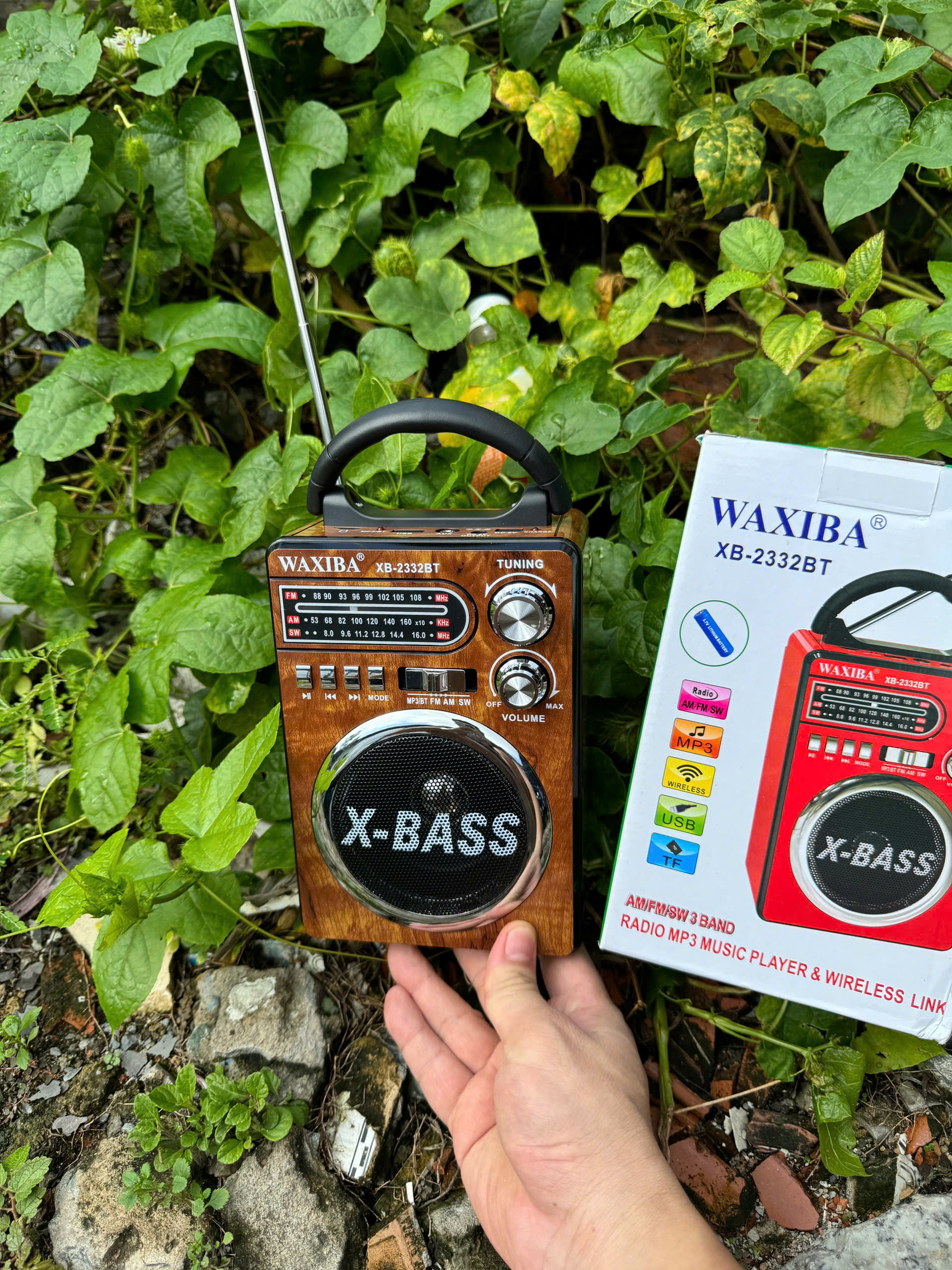 [ PHIÊN BẢN GIỚI HẠN ƯU ĐÃI CỰC LỚN ] Đài Radio XB 2332 BT Mini Đa Chức Năng – Hỗ Trợ Sóng FM/AM, Thẻ Nhớ, Bluetooth Nghe nhạc nghe đài mọi nơi hàng chính hãng