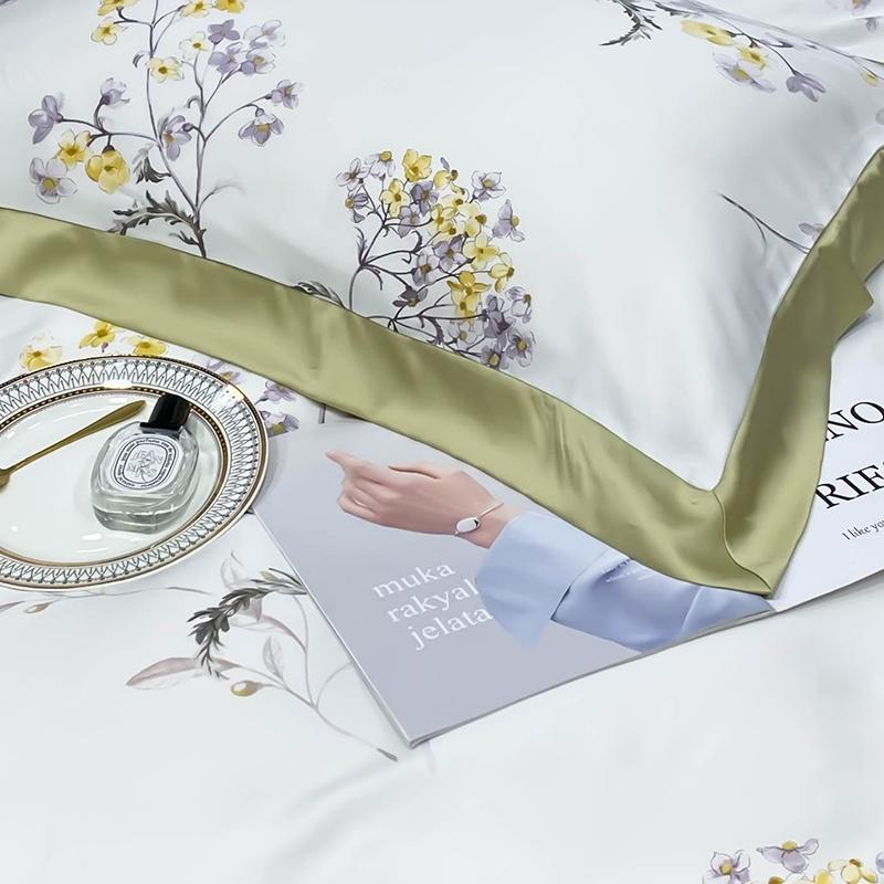 Bộ chăn ga gối mùa hè100% lụa tencel , cao cấp, MỀM MỊN, MÁT DA cực hot - sang trọng DESIGN SM601