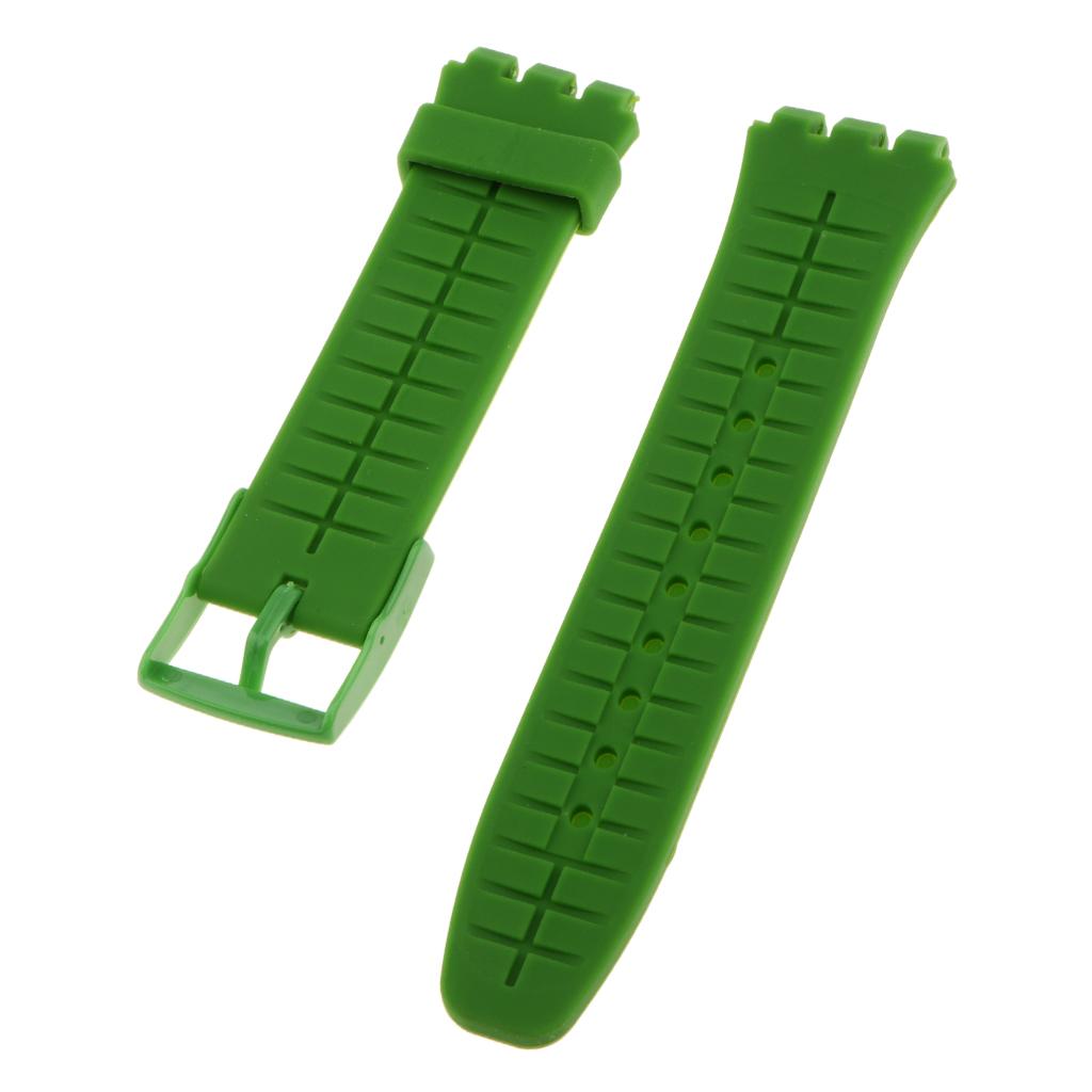 Replacement Waterproof Silicone Rubber Watch Strap Band 20mm for Smart Watch