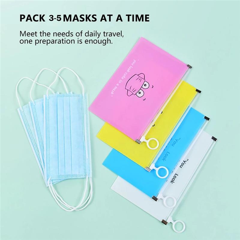 Túi Đựng Khẩu Trang Dùng Một Lần Trong Suốt Chống Bụi Tiện Dụng
