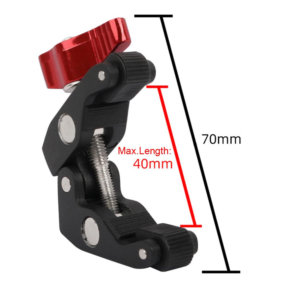 Kẹp cua tải trọng 2-5KG với Chủ đề 1 / 4in 3 / 8in cho đèn LED Speedlite giám sát trường