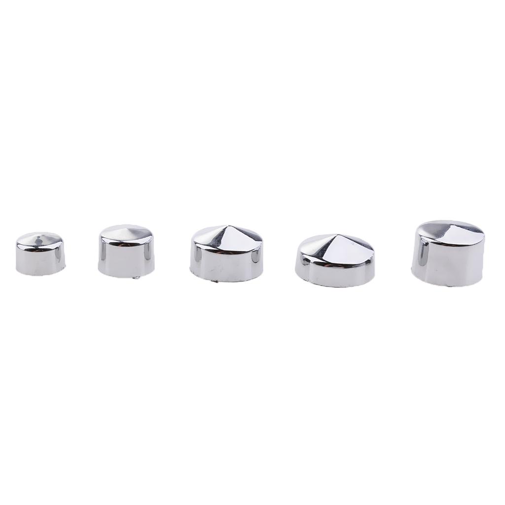 Chrome Bolts Toppers Caps Set For Harley Softail FL FLS FX FXS 2007-2013