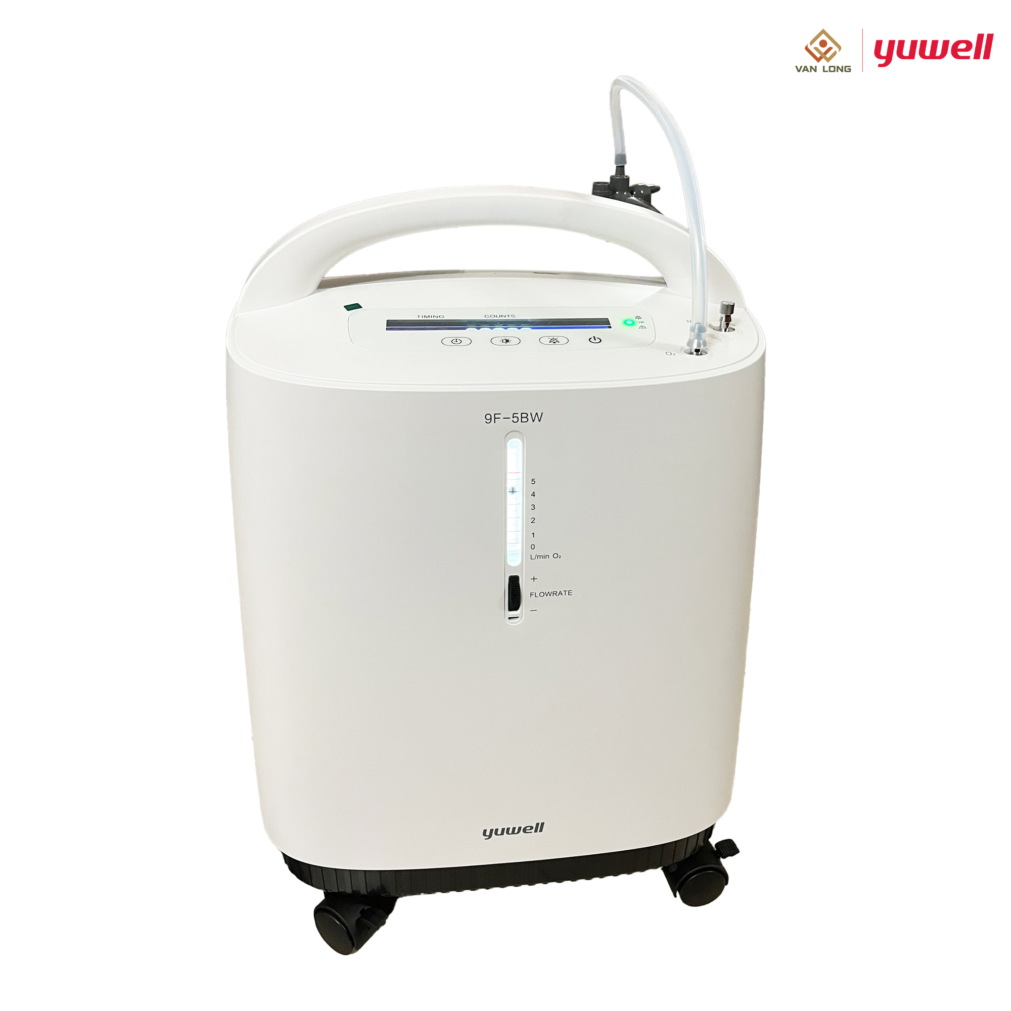 Máy tạo oxy Yuwell 9F-5BW Hỗ trợ các vấn đề hô hấp - Bảo hành chính hãng 12 tháng
