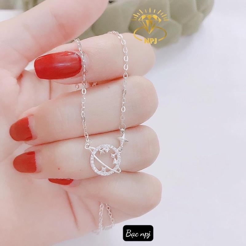 Dây chuyền bạc nữ HÀNG CAO CẤP vòng cổ Galaxy lấp lánh không han gỉ, không dị ứng