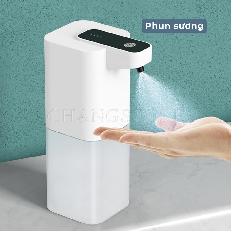 Máy Rửa Tay Phun Khử Khuẩn Cảm Ứng Tự Động, Máy Đựng Xà Phòng Rửa Tay Dung Tích 400ml