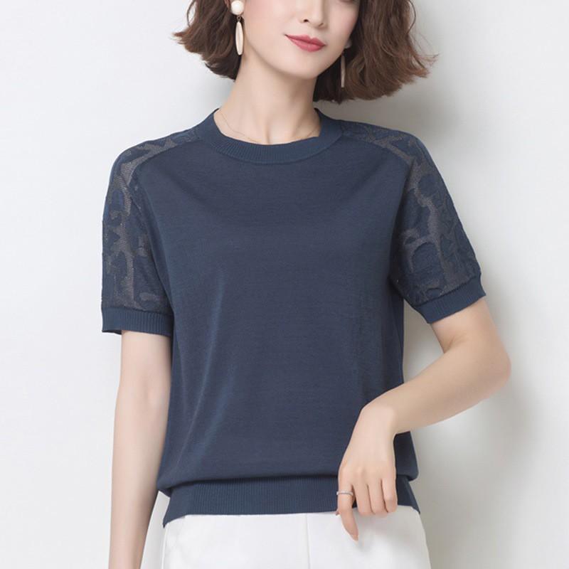 Áo Thun Nữ Phối Tay Ren Mùa Hè AL12 - Hàng Quảng Châu Cao Cấp