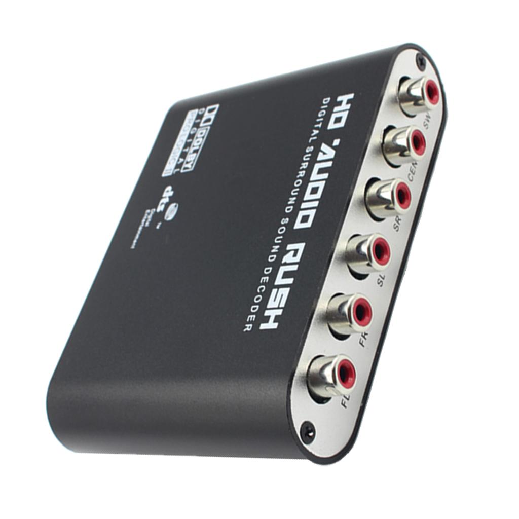 Digital DTS AC3 Optical to Analog 5.1CH HD Audio Sound Decoder SPDIF Coaxial