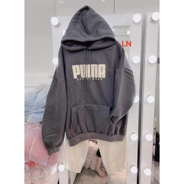 Áo hoodie PUM chữ to DA6