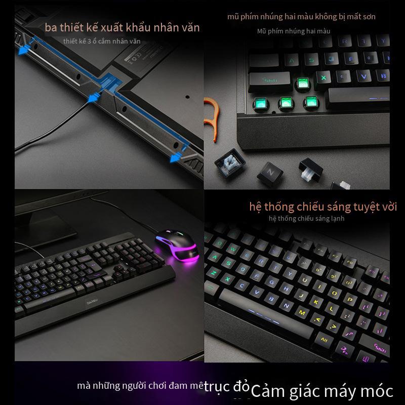 Đảm Bảo Chất Lượng [] 195 Bộ Bàn Phím Chuột Trò Chơi Có Dây Bàn Phím Chuột Tai Nghe Bộ Ba Món Bàn Phím Cơ Feel Digital Electric