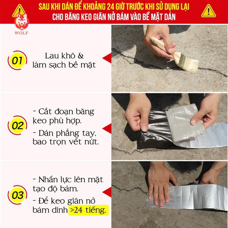 Băng keo chống thấm đa năng X2000 loại 10cm siêu bền, siêu chịu nhiệt