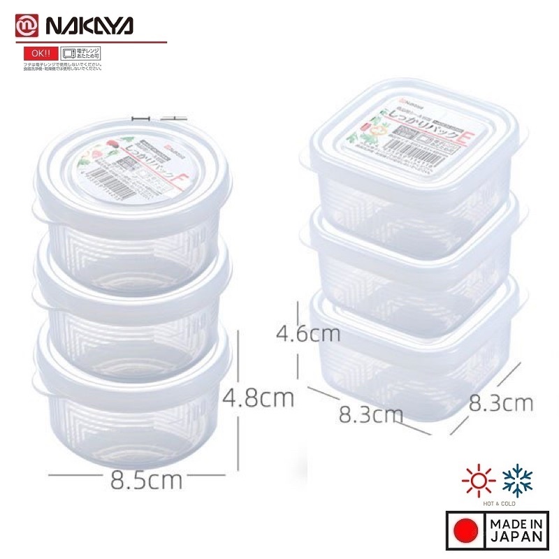 Combo 6 hộp đựng đồ ăn dặm NAKAYA Nhật Bản