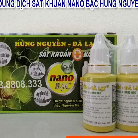 CHẾ PHẨM HÙNG NGUYỄN NANO BẠC CHUYÊN PHÒNG NẤM VI KHUẨN PHONG LAN