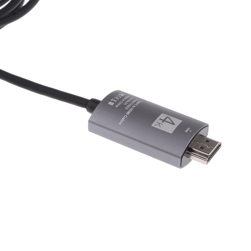 USB-C Type C USB 3.1 to HDMI 4k 2k HDTV Cable for Galaxy S8 S8 gray