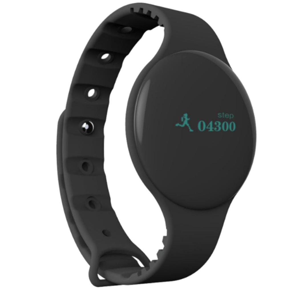 Waterproof IP67 Smartwatch Wristwatch Fitness Tracker Heart Rate Monitor Pedometer, For IOS Android, 0.66inch OLED Color Screen