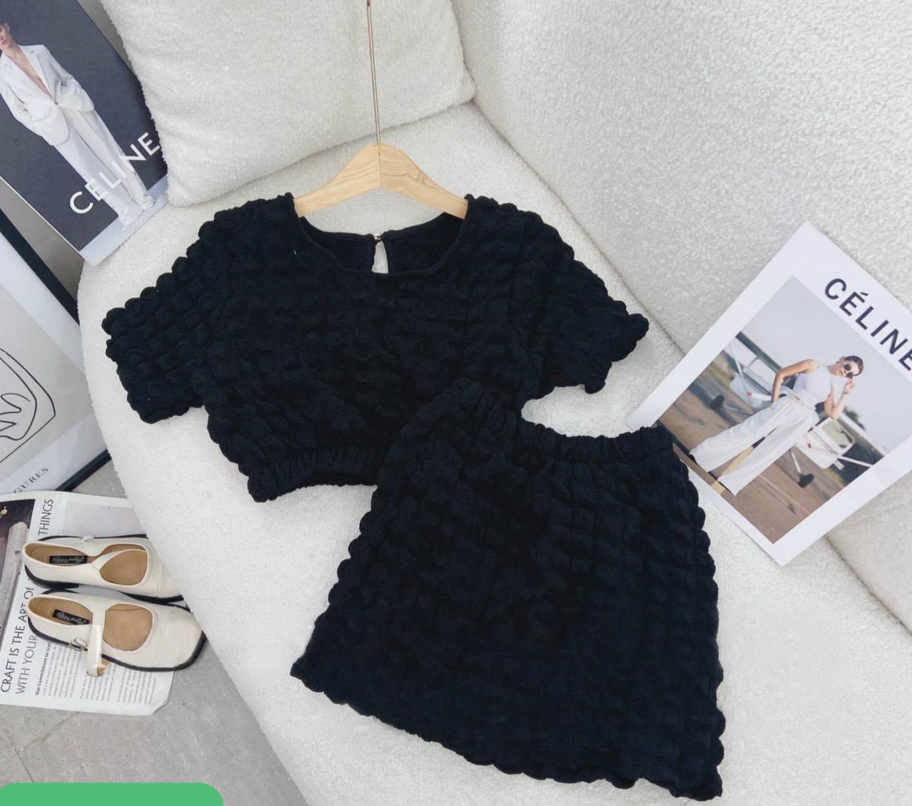 Set đồ đi chơi cực chất cho bé gái áo croptop size 12-40kg hàng thiết kế cao cấp