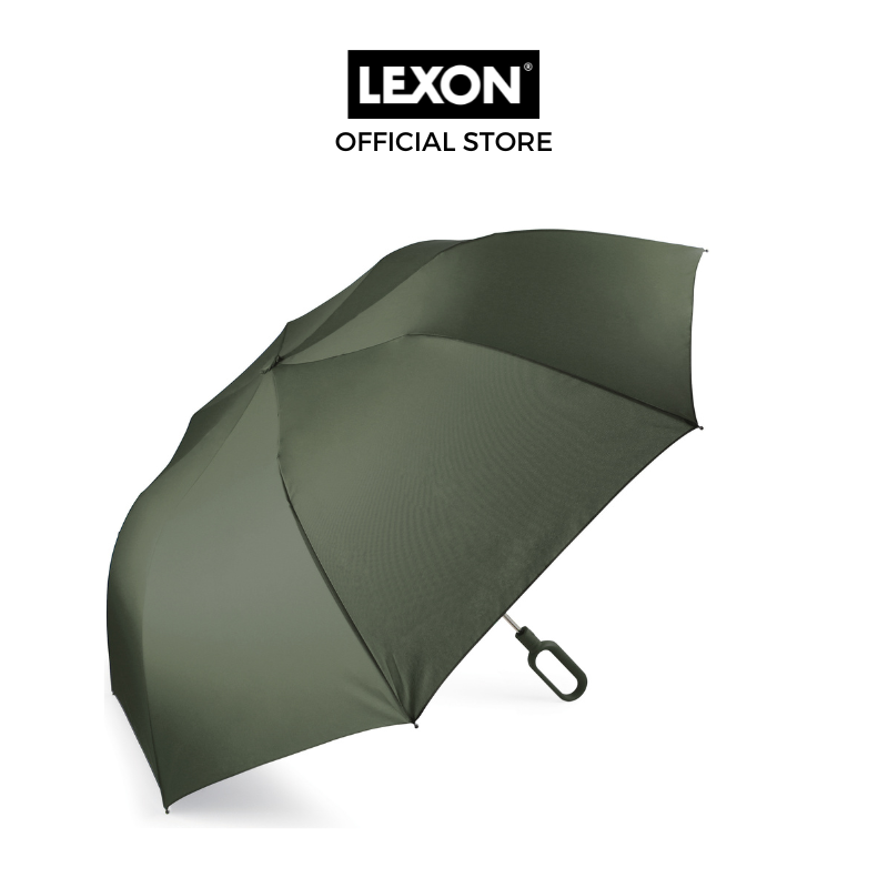 Ô dù bấm tự động LEXON 50cm tay cầm móc treo - MINI HOOK UMBRELLA - Hàng chính hãng