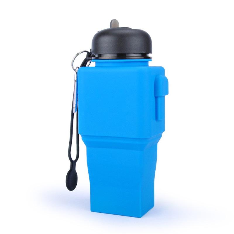 Bình Nước Silicone 500ml Chống Rò Rỉ Tiện Dụng