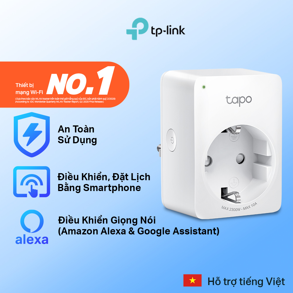 Ổ Cắm Wifi Thông Minh TP-Link Tapo P100 - Hàng Chính Hãng