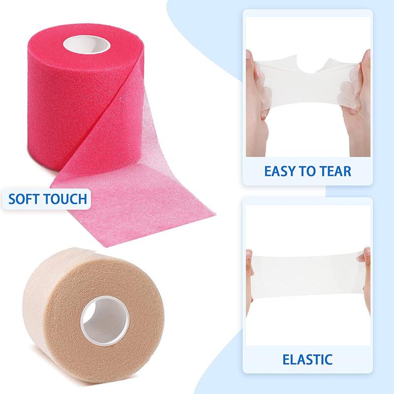 1 Xốp Underwrap Băng Thể Thao Bọc Trước Thể Thao Băng Thun Thể Thao Prewrap Băng Bảo Vệ Mắt Cá Chân Cổ Tay Tay Đầu Gối Color: White Size: 7cm x 27m