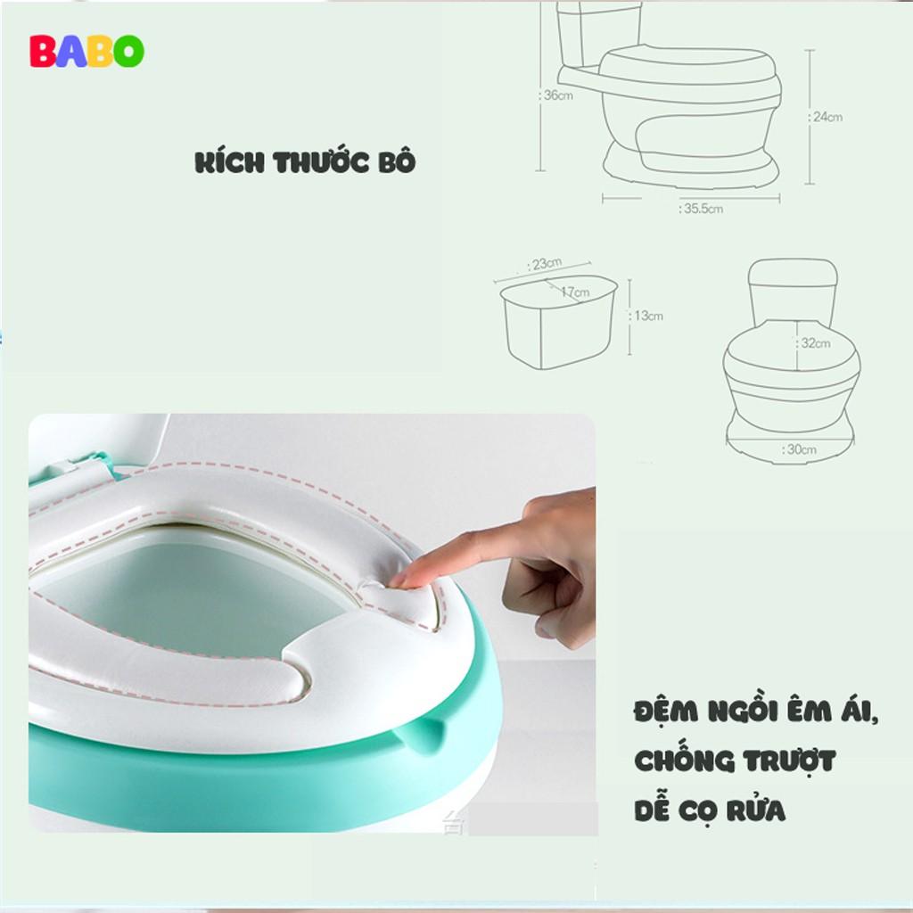 Bô vệ sinh hình bồn cầu dành cho trẻ em cực lớn dành cho em bé 1-3-6 tuổi chỗ ngồi mô phỏng nhà vệ sinh cho trẻ em TBB130