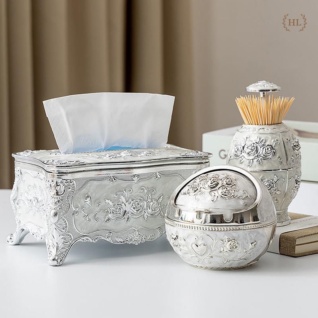 Hộp đựng giấy Hoàng Gia Size Bé | HỘP GIẤY GẤU TRÚC - SIPIAO | Hộp đựng giấy đính đá chế tác thủ công