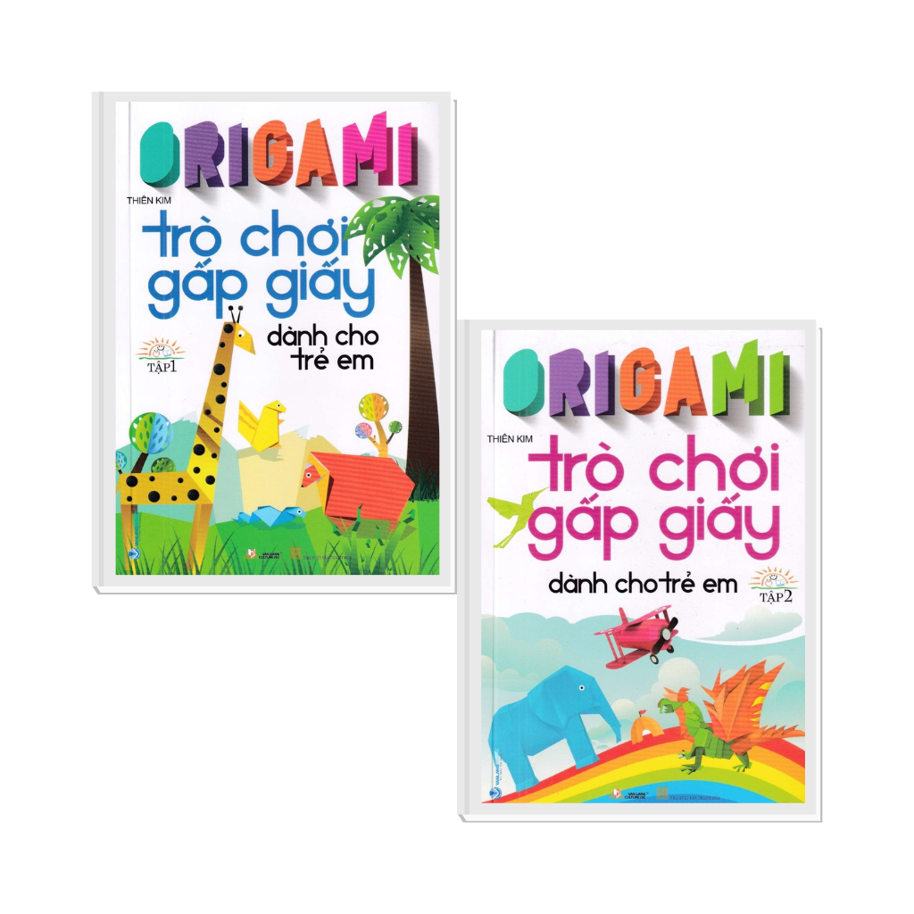 COMBO ORIGAMI - TRÒ CHƠI GẤP GIẤY DÀNH CHO TRẺ EM ( BỘ 2 TẬP )