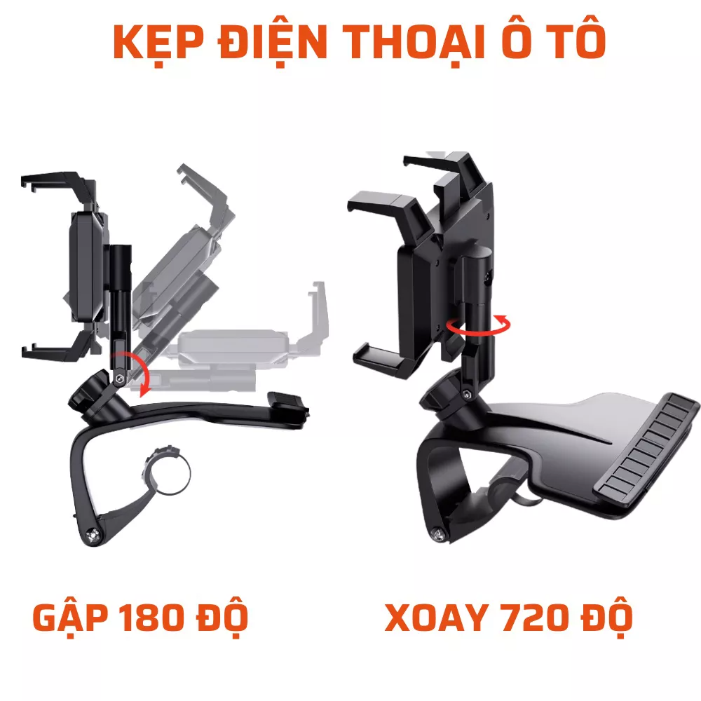 Giá đỡ Kẹp Điện Thoại Gắn Trên Bảng Taplo Xe Hơi Ô Tô Tích Hợp Bảng Số Liên Lạc Khẩn Cấp