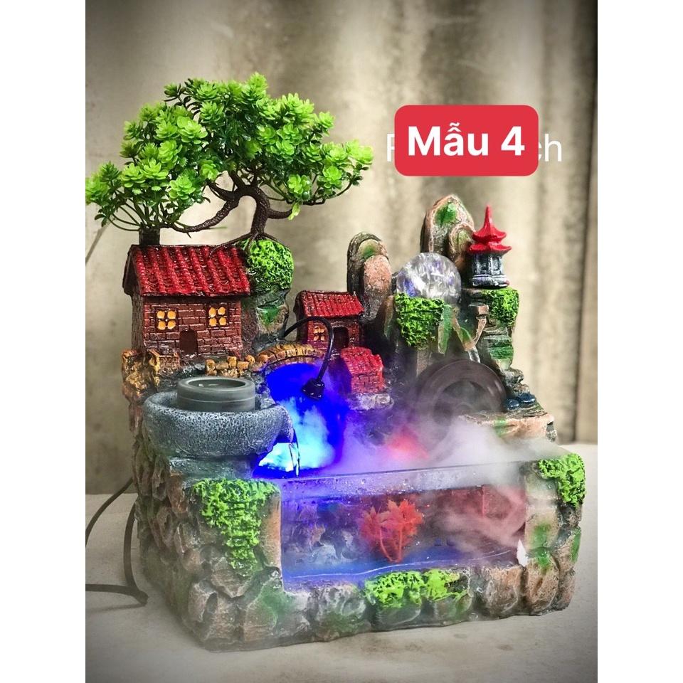 Thác nước phong thủy tiều cảnh Hòn Non bộ, bể cá mini (KO KÈM KHÓI. KHÓI ĐẶT THÊM)