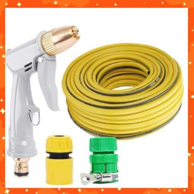 Bộ dây vòi xịt nước rửa xe, tưới cây tăng áp 3 lần, loại 3-5m 206846