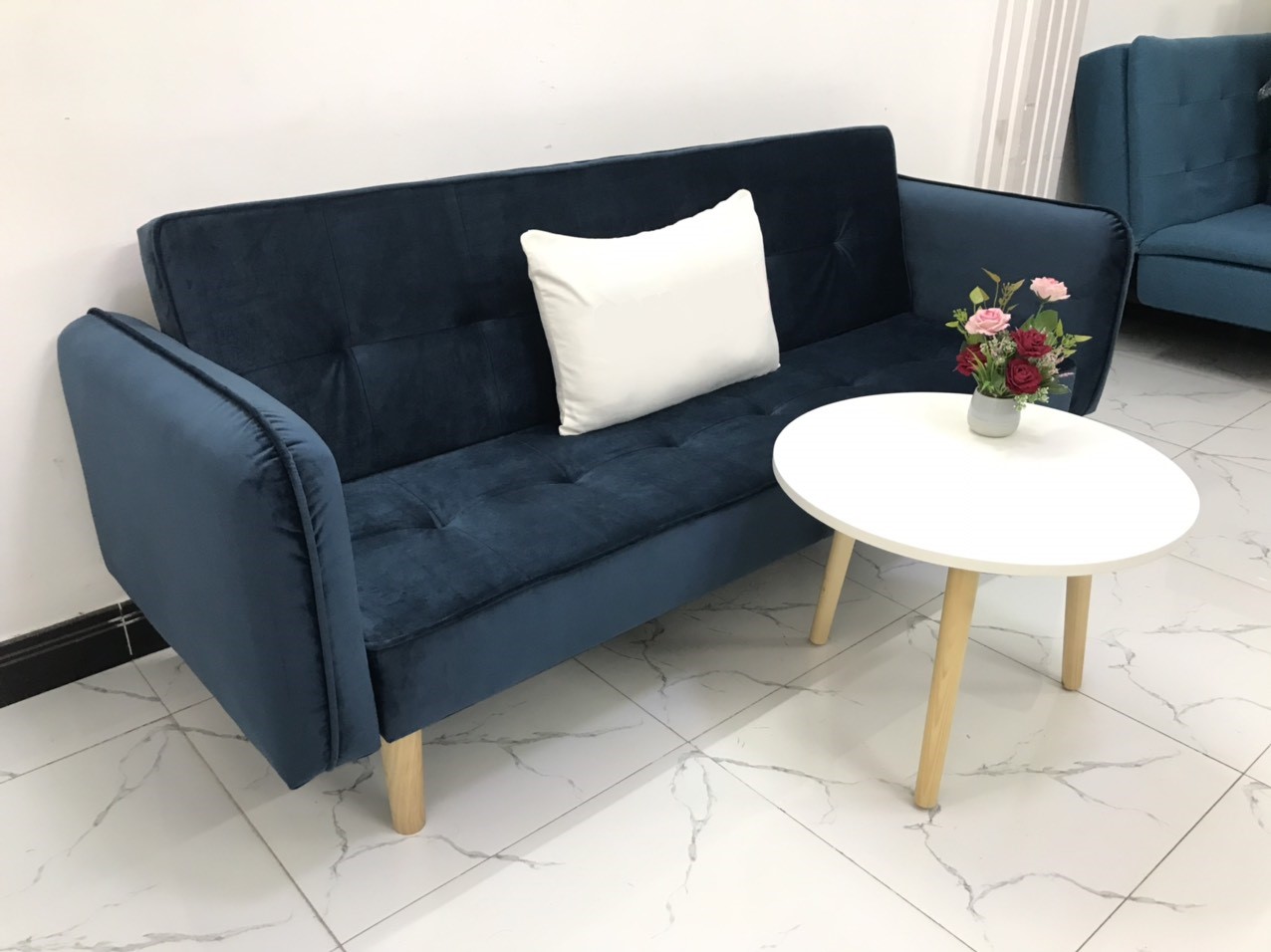 Bộ ghế dài sofa bed tay vịn phòng khách sopha sivali03 salon sopha