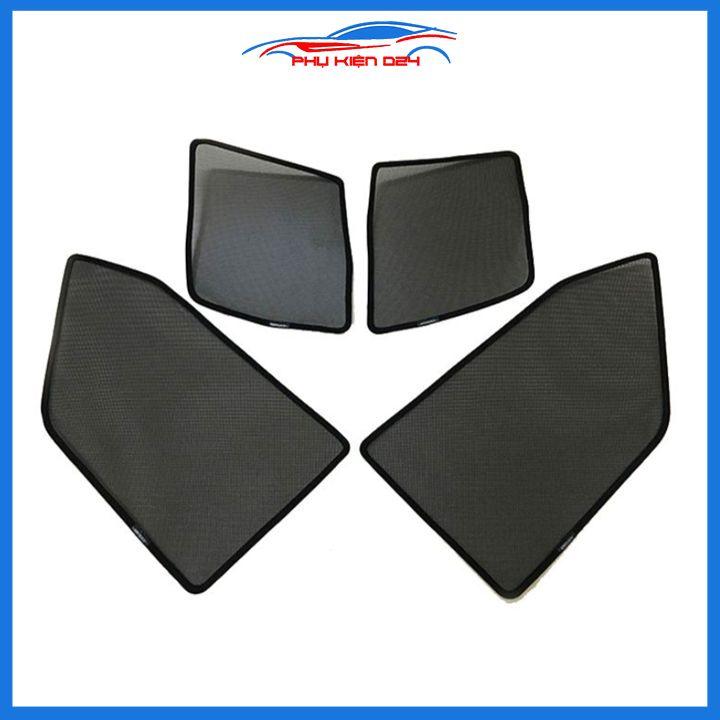 Bộ 4 rèm chắn nắng nam châm Fortuner 2017-2018-2019-2020 khung cố định chống tia UV
