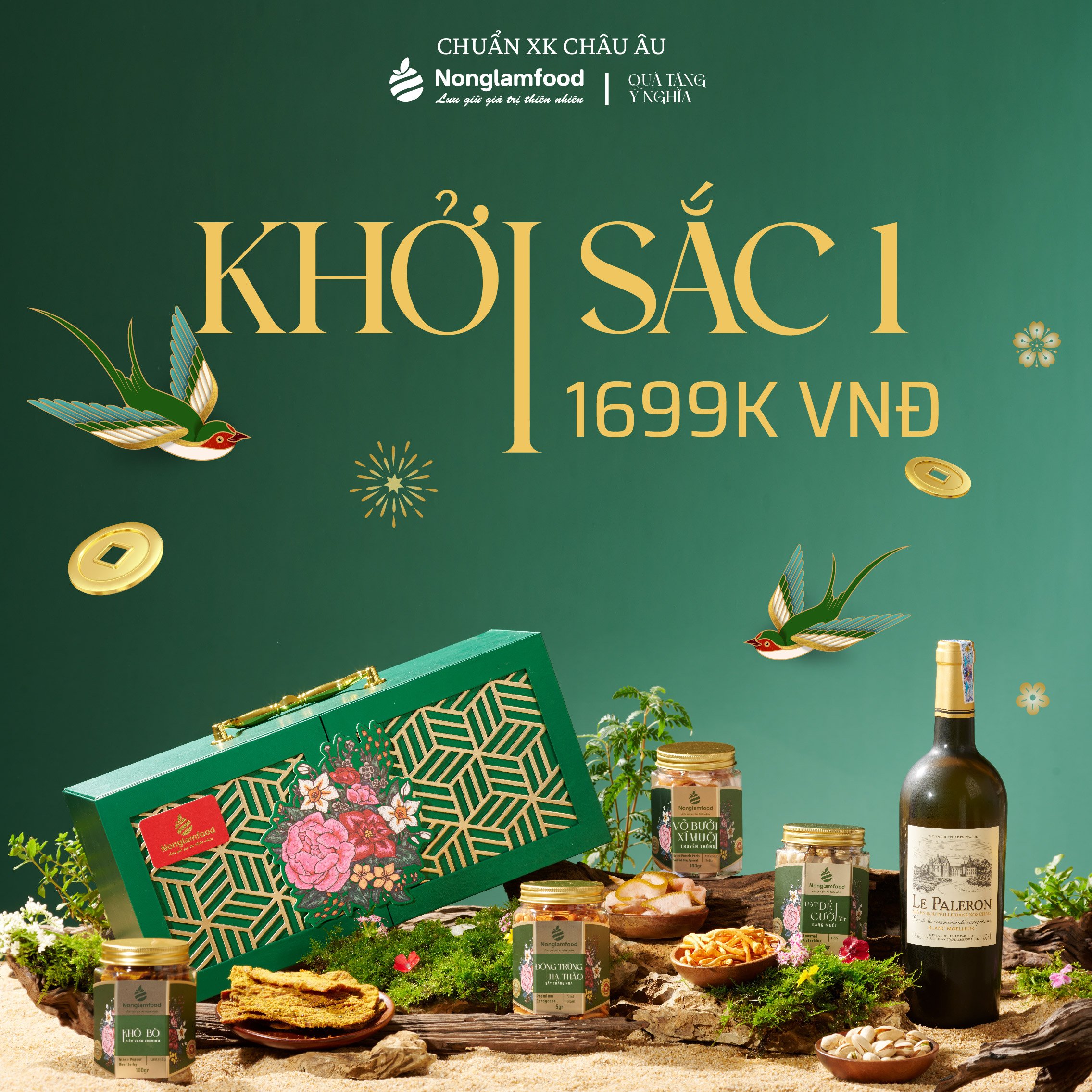 Set quà tặng sức khoẻ Gắn Kết ăn kiêng Nonglamfood | Quà tặng ý nghĩa cao cấp cho người thân, đối tác, bạn bè