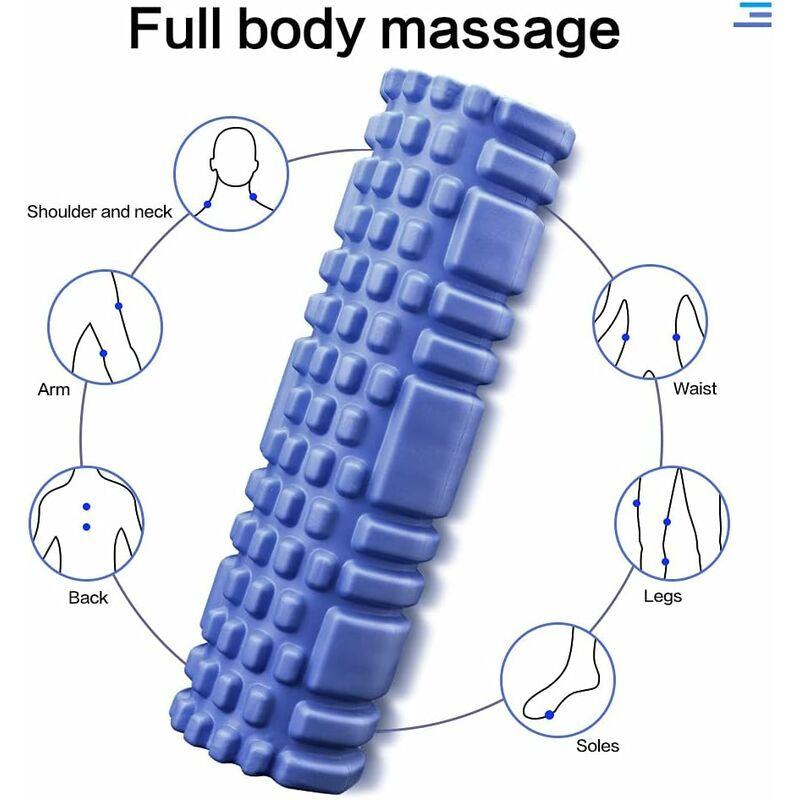 Con lăn xốp massage con lăn - con lăn massage - cuộn bọt - để bằng massage điểm kích hoạt - Pilates