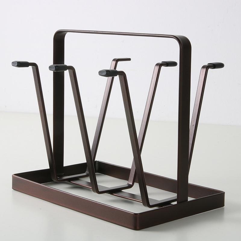GIÁ ÚP 6 LY - KHAY ÚP CỐC INOX CAO CẤP SANG TRỌNG BẮT MẮT KHÔNG GỈ 20X16.5X13CM
