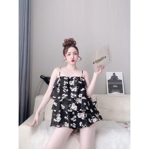️BỐN TẦNG️Đồ bộ hai dây, đồ bộ hai dây bốn tầng ảnh thật kèm video