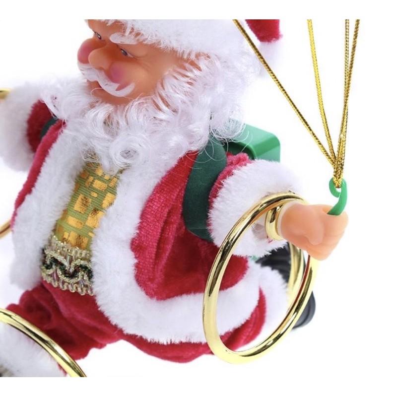 Đồ chơi ông già Noel nhảy dù quà tặng giáng sinh - trang trí noel