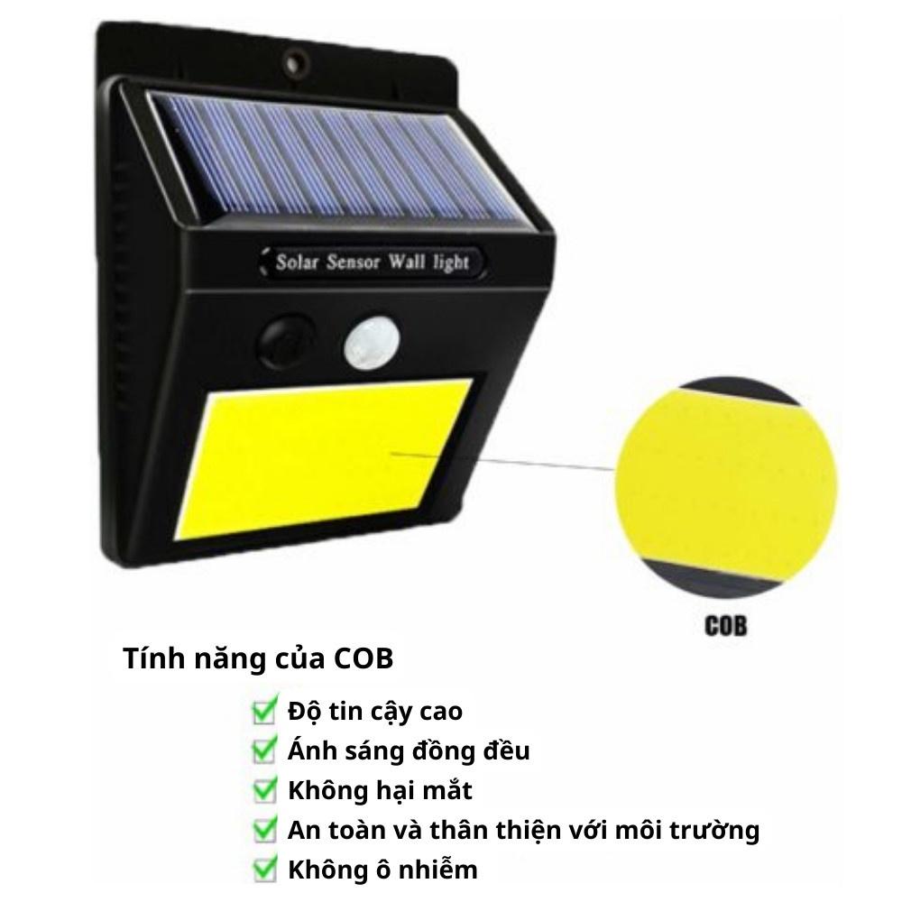 Đèn năng lượng mặt trời treo trường 200 Lumen COB48D cảm biến tia hồng ngoại