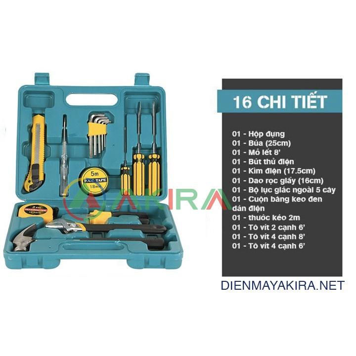 Bộ Dụng Cụ Sửa Chữa 16 Món, Dụng Cụ Sửa Chữa Gia Đình Đa Năng Bằng Théo Chắc Chắn Không Gỉ