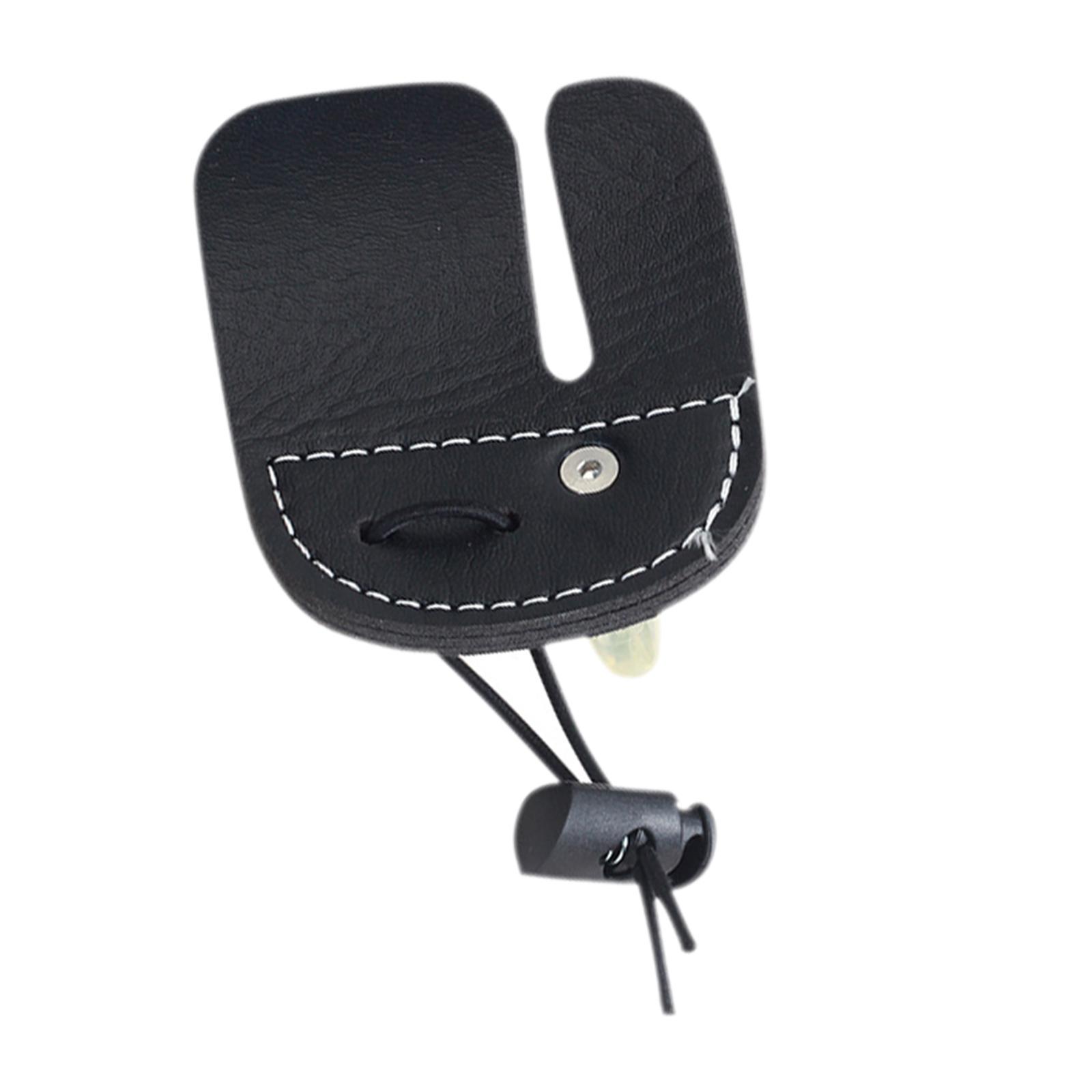 Finger Tab, Leather Finger Guard Protective Gear, Right Left Handed Bowstring Saver