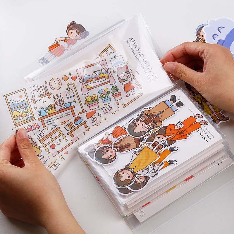 Sổ Lưu Trữ Sticker Trong Suốt - Album Đựng Ảnh A6