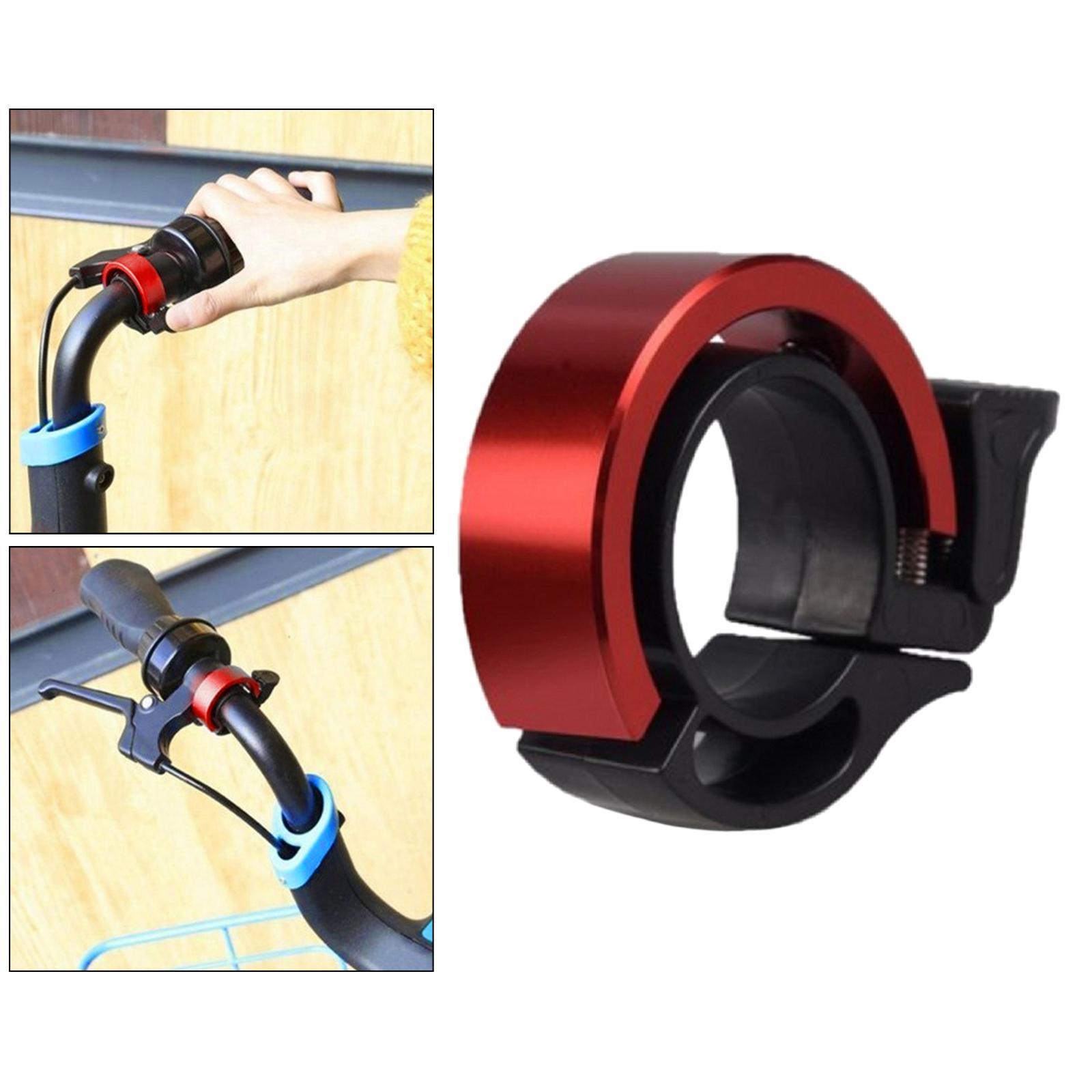 2x90db Rings Bell Bike Handlebar Invisible Hooter Red