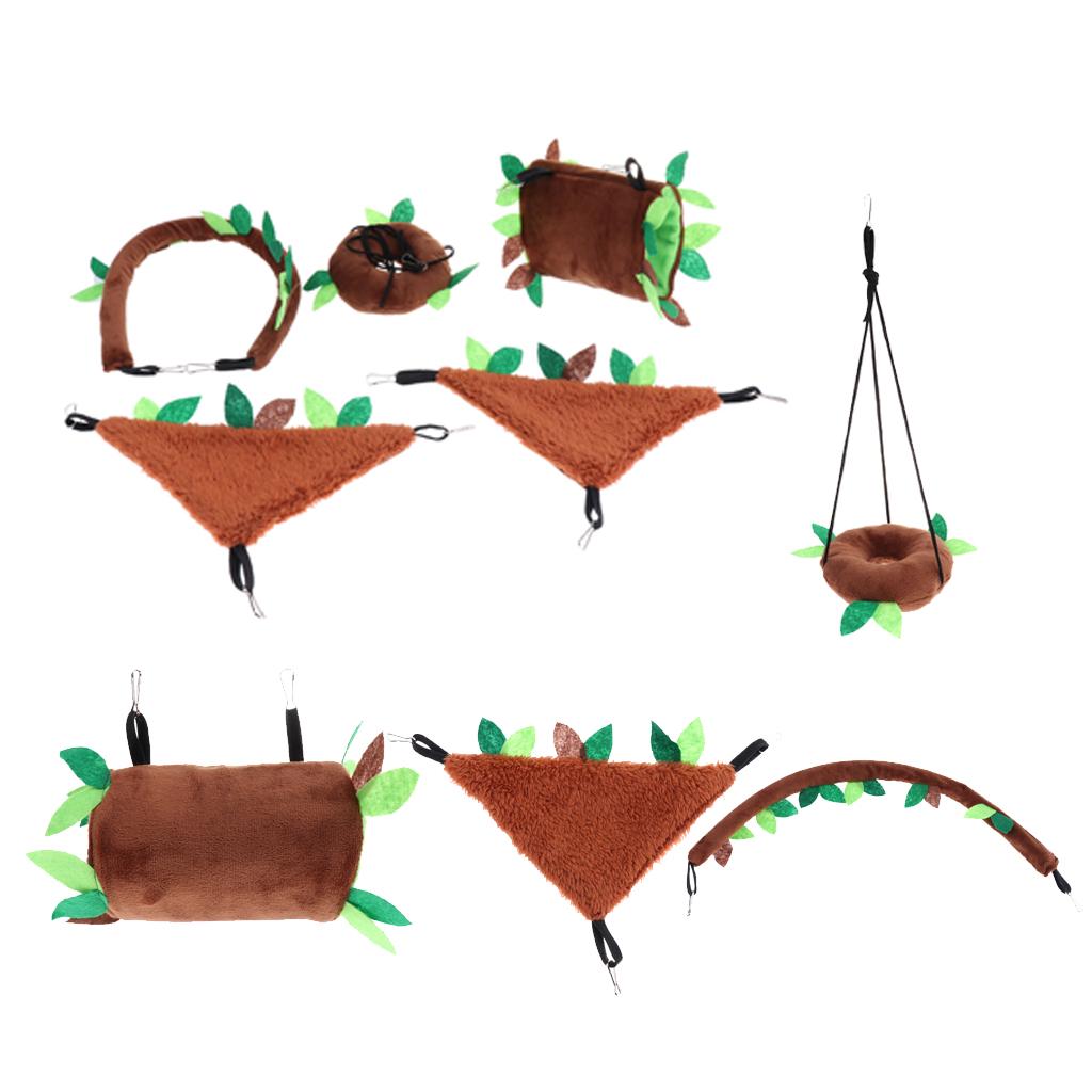 Bird Rope Swing Toys Hanging Cage Hammock Swing Hanging Toy for Parakeets
