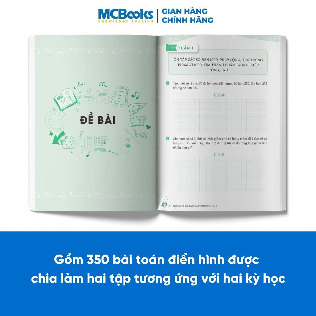 Sách Combo Bài tập bổ trợ nâng cao Toán lớp 3 - Bản Quyền