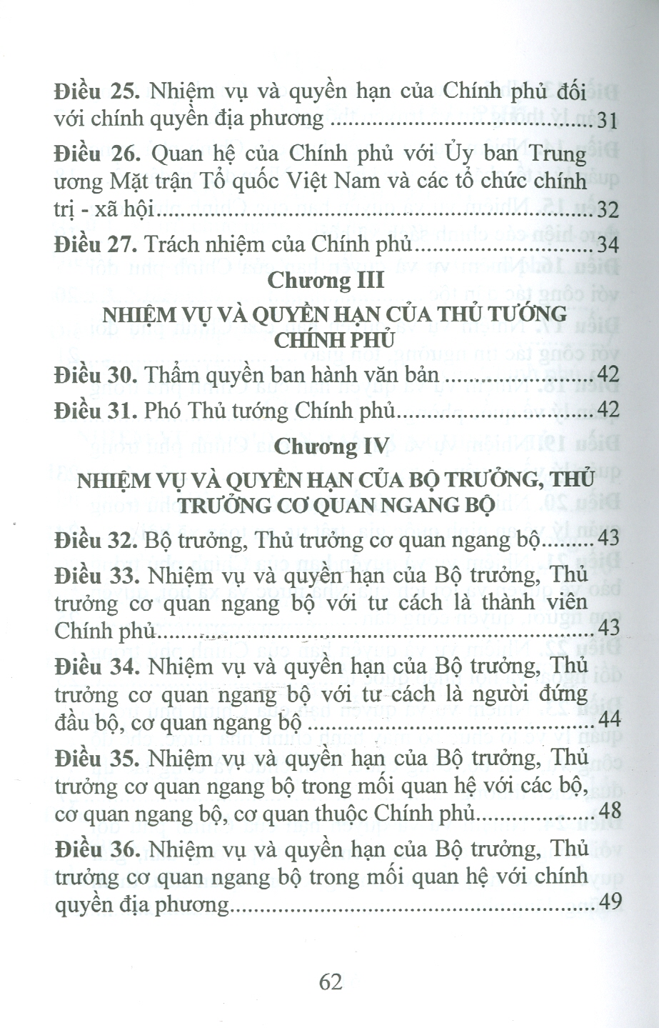Luật Tổ Chức Chính Phủ