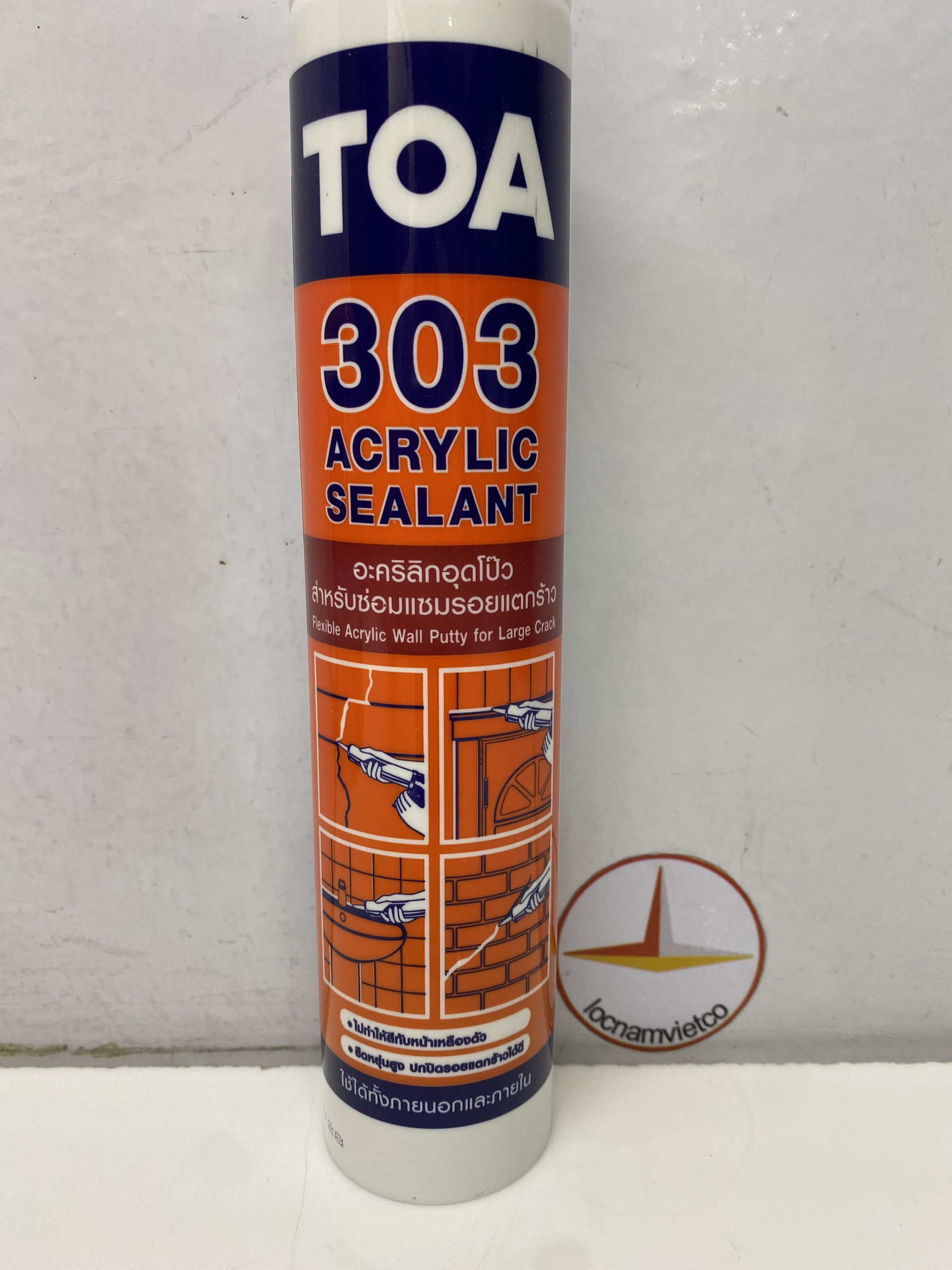 Keo Toa 303 Acrylic Sealant màu Trắng 280ML