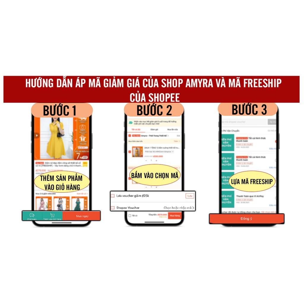 Váy 2 dây dáng suông maxi AMYRA mặc nhà đuôi cá eo bo thun trung niên mọi lứa tuổi trẻ trung đi lịch cao cấp VA037